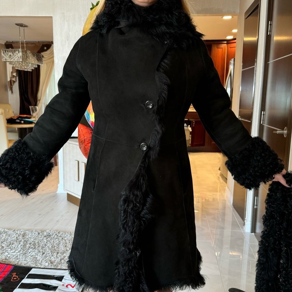 Black sheepskin Shurling